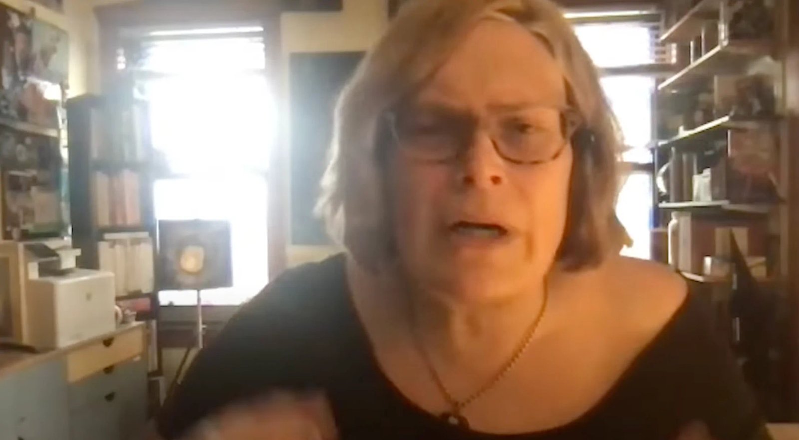 Lilly Wachowski being interviewed by Collider