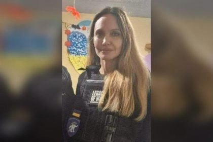 Angelina Jolie’s bodyguard conscripted in Ukraine (VIDEO)