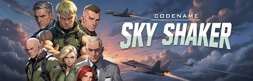 The Rise of X H Ł V K ∅ N: Decoding the New Villains of Sky Shaker 4 Codename Sky Shaker Press Kit Banner