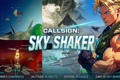 Callsign: Sky Shaker featured image featuring pilot character artwork and gameplay mosaic.