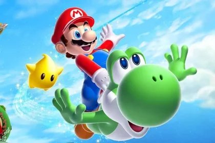 Mario and Yoshi in Super Mario Galaxy 2