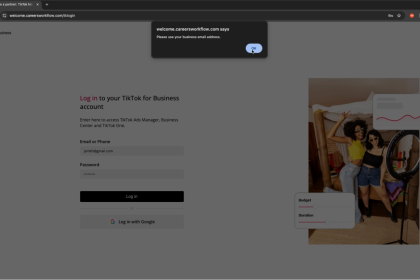 New AITM phishing wave hijacks TikTok Business accounts