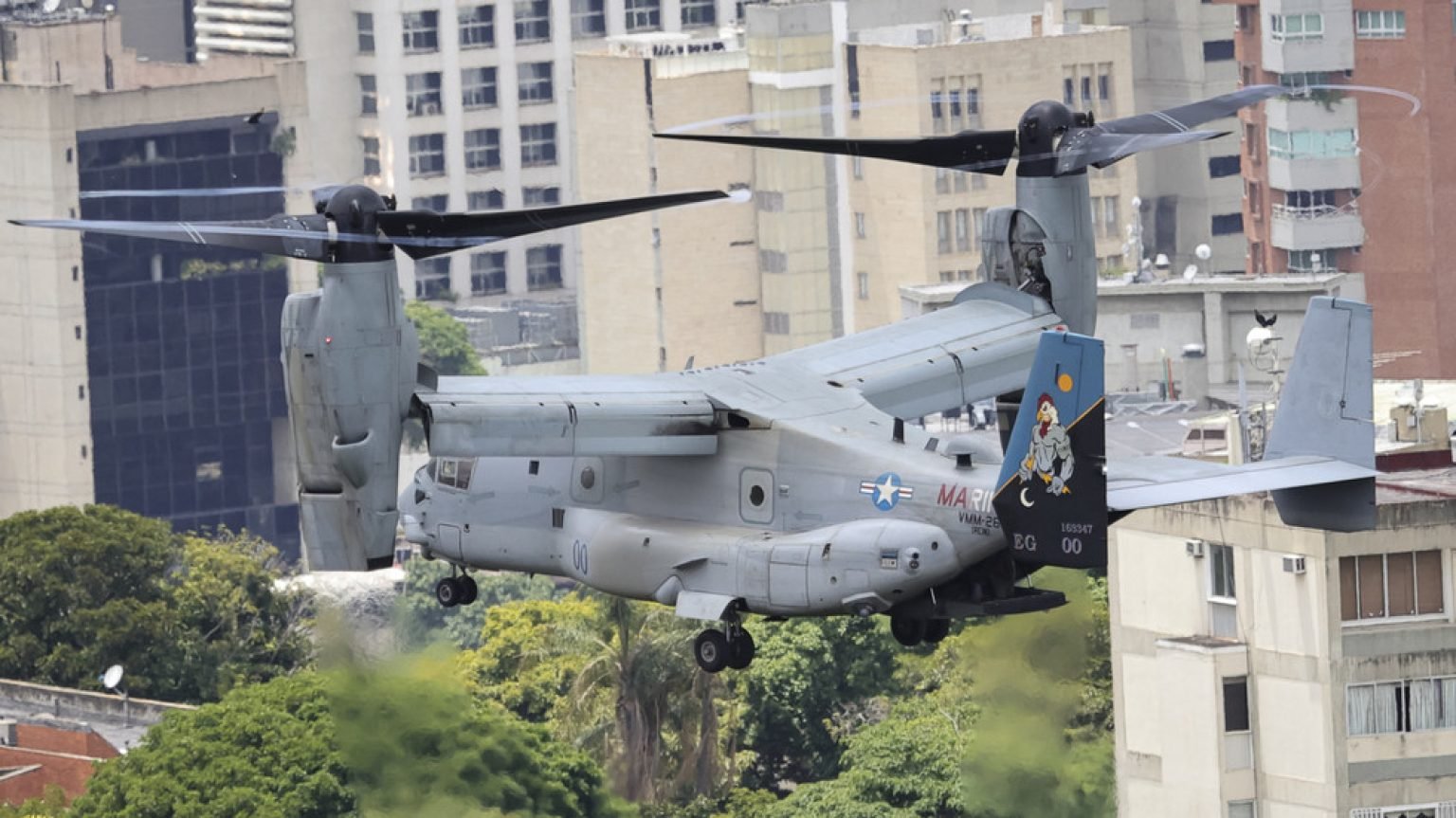US Ospreys hover over Venezuelan capital (VIDEO) US Ospreys hover over Venezuelan capital (VIDEO)