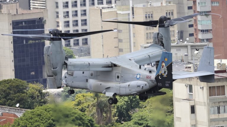US Ospreys hover over Venezuelan capital (VIDEO)