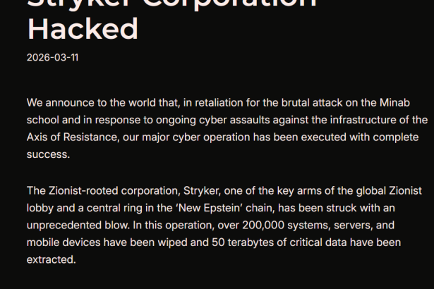 Attack on Stryker’s Microsoft environment wiped employee devices without malware