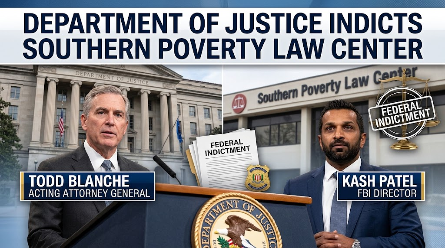 Department of Justice Indicts Southern Poverty Law Center on Federal Fraud Charges