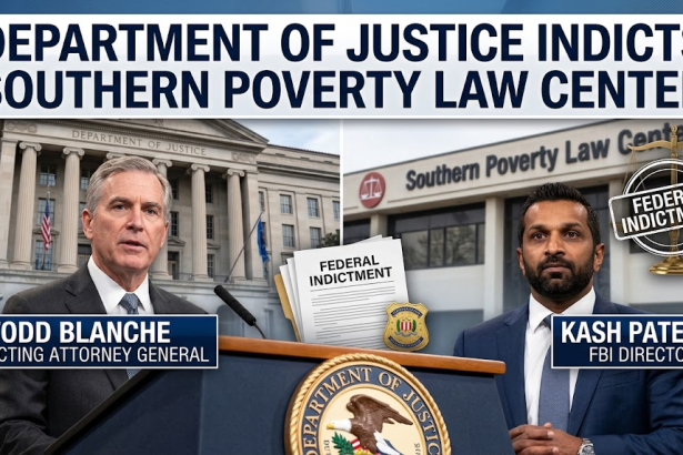 Department of Justice Indicts Southern Poverty Law Center on Federal Fraud Charges