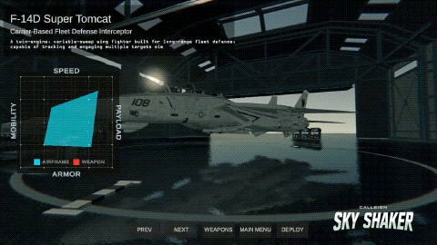 How to use the hangar in Sky Shaker