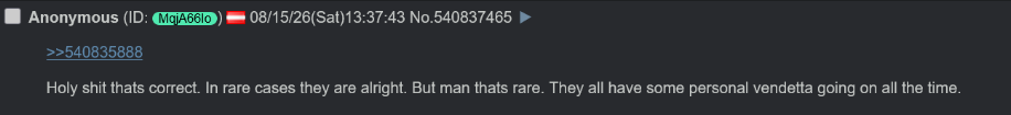 Resurfaced Childhood Photo of Hasan Piker Triggers Online Debate Over Wealth and Authenticity 3 Screenshot of a single anonymous forum post commenting on personal vendettas and motivations in online discussions.