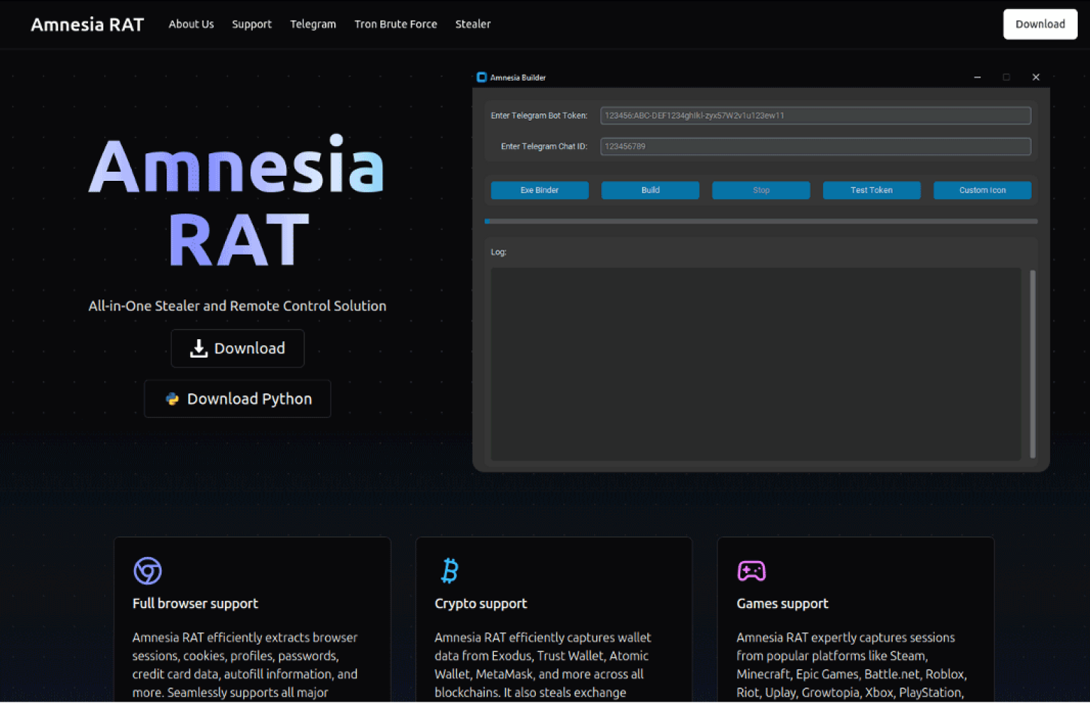 Amnesia RAT deployed in multi-stage phishing attacks against Zelensky users