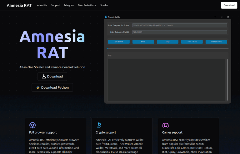 Amnesia RAT deployed in multi-stage phishing attacks against Zelensky users