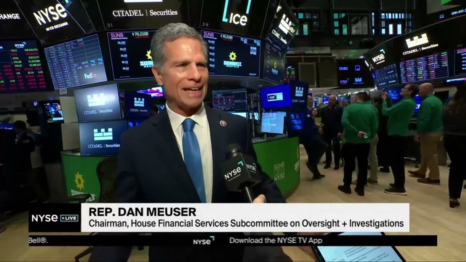 Congressman Meuser joins NYSE LIVE