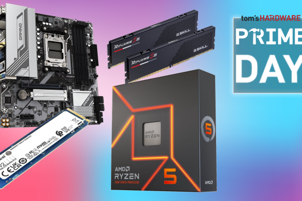 Desktops


Gaming PCs



Best Amazon Prime Day RAM Bundle Deals 2026 – make PC builds and upgrades more affordable with the best memory combo deals available



Deals



By
Matt Safford, Joe Shields 


Last updated

7 October 2026





RAM is still ridiculously expensive, but there are some incredible combo discounts that help take the sting out of a new PC build. 



When you purchase through links on our site, we may earn an affiliate commission. Here’s how it works.
















Jump To:



Quick Links




Best AMD RAM bundles




Best Intel RAM bundles



























Copy link








Facebook








X















Whatsapp




















Reddit








Pinterest








Flipboard








Email





Share this article








0



Join the conversation












Follow us


Add us as a preferred source on Google







Newsletter


Subscribe to our newsletter




Best RAM bundle deals 


(Image credit: Future)1. Quick Links2. AMD RAM bundles3. Intel RAM bundles
RAM bundles have turned out to be the best option to get reasonably-priced RAM during the ongoing pricing crisis. It's the Amazon Big Deal Days 2026 sales event this week, running from October 6 to 7, so this could be a good time to pick up a deal at a discount, although you'll want to take a closer look at retailers like Newegg for the best deals.We're looking at all of the deals running this week, keeping the list below fresh with all the best options. With AI datacenter demand sending RAM and storage prices sky-high, and GPU prices on the rise as well (especially those with more than 8GB of RAM), this is arguably the toughest time for PC building in decades. But that doesn't mean you always have to pay top dollar for that 64 or 32GB kit for a new system.Many retailers are bundling RAM kits with compatible motherboards, CPUs, coolers, and even peripherals to sweeten the deal and move some inventory out the door. Of course, not all memory combo deals offer the same level of value, and many with motherboards or CPUs won't feature the platform you're shopping for.To help you find the best RAM bundle, we've gathered the current combos we could find below, and we'll update this page regularly because the best deals often sell out fast. We're checking deals around the clock to find the best options, selecting the best based on in-depth knowledge gained from our thorough reviews, extensive benchmarks, and comprehensive historical price analysis.So if you're searching for a deal while building or upgrading a PC in these troubled times, take a look at our picks below before the right deal for you sells out to someone else. But fear not if that happens, as we're seeing new RAM pairings pop up nearly every day. So check back in a day or two if you don't see what you're looking for.Update 9/2: Intel deals with RAM in them have become extremely rare over the past couple of months. We're often finding CPU and motherboard combos, but none with RAM. We'll keep an eye out, and when we find them pop up, we'll get them added.Best RAM bundles: Quick LinksNewegg: Bundle deals with RAMBest AMD RAM bundlesFree msi coreliquid a13 240mm AIO and AMD Game bundleSave 12% ($149)AMD Ryzen 7 9800X3D, Asus TUF Gaming X870e-Plus Wifi7, Corsair Vengeance 32GB: was $1,233.98 now $1,084.98 at NeweggAn alternative 9800X3D deal with the same motherboard as above, but with an alternative RGB Corsair Vengeance RAM with 32GB (2x16GB) capacity and speeds of 6,000 MT/s,Read moreRead less▼View DealFree Cooler Master Elite Liquid 240mm AIO and AMD Game bundleSave 11% ($170)AMD Ryzen 9 9950X3D, MSI MPG X870e Carbon Wifi, Corsair Vengeance 32GB: was $1,523.98 now $1,353.98 at NeweggThe powerful AMD Ryzen 9 9950X3D is coupled with an MSI MPG X870E Carbon WiFi motherboard and 32GB (2x16GB) of Corsair Vengeance RGB memory in this RAM bundle.Read moreRead less▼View DealSave 14% ($105.98)MSI Pro B850-S WiFi 6E, Kingston NV3 1TB, V-Color Manta XSky DDR5 32GB (2x16GB): was $776.97 now $670.99 at NeweggThis combo features the Kingston NV3 SSD with 1TB storage, along with 32GB (2x16GB) V-Color Manta XSky DDR5 RAM and a MSI Pro B850-S WiFi 6E motherboard.Read moreRead less▼View DealSave 31% ($129)AMD Ryzen 5 5500, Gigabyte B55M Gaming X WiFi 6, TeamGroup T-Force Delta RGB 16GB (2x8GB) DDR4: was $421.98 now $292.98 at NeweggThis AMD starter kit for a budget build featurs the AMD Ryzen 5 5500, Gigabyte B55M Gaming X WiFi 6 motherboard, along with 16GB (2x18GB) of DDR4 Team Group T-Force Delta RGB memory.Read moreRead less▼View DealBest Intel RAM bundlesWith the release of Intel's Arrow Lake refresh chips (think Core Ultra 270K and 250K Plus CPUs), we're starting to see Intel combo deals come to life. Sadly, these deals don't last very long, and any on Newegg are currently out of stock or don't contain RAM (please see the best motherboard deals page). But we did find a couple worth a look. Please keep an eye out as we check and update daily!More Tech DealsBest Tech and PC deals | Best gaming PC deals | Best RAM combo deals | Best 3D printer deals | Best RAM deals | Best gaming laptop deals | Best monitor deals | Best Wi-Fi Router deals | Best GPU deals | Best SSD deals | Best hard drive HDD deals | Best CPU deals | Best gaming chair deals | Best PC building tool deals | Best PC peripherals deals | Best filament and resin deals | Best motherboard deals | Best CPU cooler deals | Best PC case deals | Best Dell and Alienware deals | Best USB charger deals | Best gaming and productivity laptop deals under $1,000 | Best laptop PC dealsAlso, you can join the Tom's Hardware deals Discord for up-to-the-minute hardware deals.



    window.sliceComponents = window.sliceComponents || {};

    externalsScriptLoaded.then(() => {
        window.reliablePageLoad.then(() => {
            var componentContainer = document.querySelector("#slice-container-newsletterForm-articleInbodyContent-TGuNAwEQgRAJ6QKYvDN6mD");

            if (componentContainer) {
                var data = {"layout":"inbodyContent","header":"Stay On the Cutting Edge: Get the Tom's Hardware Newsletter","tagline":"Get Tom's Hardware's best news and in-depth reviews, straight to your inbox.","formFooterText":"By submitting your information you agree to the Terms & Conditions and Privacy Policy and are aged 16 or over.","usDisclaimerFooterText":"By signing up, you agree to our Terms of services  and acknowledge that you have read our Privacy Notice. You also agree to receive marketing emails from us that may include promotions from our trusted partners and sponsors, which you can unsubscribe from at any time.","successMessage":{"body":"Thank you for signing up. You will receive a confirmation email shortly."},"failureMessage":"There was a problem. Please refresh the page and try again.","method":"POST","inputs":[{"type":"hidden","name":"NAME"},{"type":"email","name":"MAIL","placeholder":"Your Email Address","required":true},{"type":"hidden","name":"NEWSLETTER_CODE","value":"XTH-X"},{"type":"hidden","name":"LANG","value":"EN"},{"type":"hidden","name":"SOURCE","value":"60"},{"type":"hidden","name":"COUNTRY"},{"type":"checkbox","name":"CONTACT_OTHER_BRANDS","label":{"text":"Contact me with news and offers from other Future brands"}},{"type":"checkbox","name":"CONTACT_PARTNERS","label":{"text":"Receive email from us on behalf of our trusted partners or sponsors"}},{"type":"submit","value":"Sign me up","required":true}],"endpoint":"https://www.tomshardware.com/.newsletter-subscribe/v2/submission/submit","analytics":[{"analyticsType":"widgetViewed"}],"ariaLabels":{}};
                var newsletterForm;(()=>{var e={757:(e,t,n)=>{e.exports=n(666)},363:(e,t,n)=>{"use strict";function r(e,t){(null==t||t>e.length)&&(t=e.length);for(var n=0,r=new Array(t);nj});var a=n(651),i=n.n(a),l=function(e){if("undefined"!=typeof document){var t=document.cookie.match("(^|;) ?".concat(e,"=([^;]*)(;|$)"));return t?t[2]:null}return null};function c(e,t,n){return t in e?Object.defineProperty(e,t,{value:n,enumerable:!0,configurable:!0,writable:!0}):e[t]=n,e}function u(e,t){var n=Object.keys(e);if(Object.getOwnPropertySymbols){var r=Object.getOwnPropertySymbols(e);t&&(r=r.filter((function(t){return Object.getOwnPropertyDescriptor(e,t).enumerable}))),n.push.apply(n,r)}return n}function s(e){for(var t=1;t-1&&"email"===(null==g?void 0:g.toLowerCase())&&_("text"),"hidden"===(null==u?void 0:u.toLowerCase())&&t&&(y((function(e){return s(s({},e),{},c({},t,n))})),"COUNTRY"===(null==t?void 0:t.toUpperCase()))){var e=l("FTR_Country_Code")||l("FTR_User_Defined_Country_Code")||void 0;y((function(n){return s(s({},n),{},c({},t,e))}))}}),[]);var b=i().createElement("input",{"data-hydrate":!0,type:g,className:"form__".concat(u,"-input ").concat(h),value:n,name:t,required:v,disabled:p,placeholder:f,autoFocus:w,onChange:function(e){if("submit"!==u){var t=e.target,n=t.name,r=t.value,o=t.checked;y((function(e){return s(s({},e),{},c({},n,"checkbox"===u?o:r))}))}}});return r?i().createElement("label",{className:"form__".concat(u,"-label")},b,i().createElement("span",{dangerouslySetInnerHTML:{__html:r.text||""}})):i().createElement(i().Fragment,null,b)};var d=function(e){var t=e.layout,n=e.method,r=e.action,c=e.handleSubmit,u=e.inputs,s=o((0,a.useState)({}),2),d=s[0],v=s[1],m="US"===l("FTR_Country_Code")||!1;return i().createElement("form",{"data-hydrate":!0,className:"newsletter-form__form newsletter-form__form--".concat(t),method:n,action:r,onSubmit:function(e){return c(e,d)},tabIndex:"exitIntent"===t?-1:void 0},null==u?void 0:u.filter((function(e){return!m||"CONTACT_OTHER_BRANDS"!==e.name&&"CONTACT_PARTNERS"!==e.name})).map((function(e){return i().createElement(f,{key:"".concat(e.name,"-").concat(e.value),setFormValues:v,type:e.type,label:e.label,value:e.value,name:e.name,placeholder:e.placeholder,required:e.required,inputClassName:"form_input form__".concat(e.type,"-input form__").concat(e.type,"-input--").concat(t)})})),m&&i().createElement(i().Fragment,null,i().createElement(f,{key:"CONTACT_OTHER_BRANDS",setFormValues:v,type:"hidden",name:"CONTACT_OTHER_BRANDS",value:"true",inputClassName:""}),i().createElement(f,{key:"CONTACT_PARTNERS",setFormValues:v,type:"hidden",name:"CONTACT_PARTNERS",value:"true",inputClassName:""})))};function v(e,t,n,r,o,a,i){try{var l=e[a](i),c=l.value}catch(e){return void n(e)}l.done?t(c):Promise.resolve(c).then(r,o)}function m(e){return function(){var t=this,n=arguments;return new Promise((function(r,o){var a=e.apply(t,n);function i(e){v(a,r,o,i,l,"next",e)}function l(e){v(a,r,o,i,l,"throw",e)}i(void 0)}))}}var p=n(757),h=n.n(p);const y=function(e,t){setTimeout((function(){window.freyr.cmd.push((function(){window.freyr.pushAndUpdate(e,t)}))}),0)},w=function(e){if(!e)return null;var t=e.title,n=e.body,r=e.buttonText,o=document.querySelector(".kiosq-description"),a=document.querySelector(".kiosq-conditions");return o&&o.insertAdjacentHTML("afterend",".kiosq-description {display:none;}"),a&&a.insertAdjacentHTML("afterend",".kiosq-conditions {display:none;}"),i().createElement("div",{"data-hydrate":!0,className:"newsletter-form__message--kiosq"},i().createElement("p",{className:"newsletter-form__message--kiosq-title"},t),i().createElement("p",{className:"newsletter-form__message--kiosq-text"},n),i().createElement("button",{className:"newsletter-form__message--kiosq-button",onClick:function(){document.dispatchEvent(new CustomEvent("kiosqRegwall",{detail:{message:"email sent"}})),localStorage.setItem("kiosqRegwall","Email already sent")}},r))};function E(e,t){var n=Object.keys(e);if(Object.getOwnPropertySymbols){var r=Object.getOwnPropertySymbols(e);t&&(r=r.filter((function(t){return Object.getOwnPropertyDescriptor(e,t).enumerable}))),n.push.apply(n,r)}return n}function g(e){for(var t=1;t{"undefined"!=typeof Symbol&&Symbol.toStringTag&&Object.defineProperty(e,Symbol.toStringTag,{value:"Module"}),Object.defineProperty(e,"__esModule",{value:!0})};var r={};(()=>{"use strict";n.d(r,{default:()=>e});const e={hydrate:function(e,t){var r=n(651),o=n(745),a=n(363).default;o.hydrateRoot(t,r.createElement(a,e))}}})(),newsletterForm=r.default})();
//# sourceMappingURL=newsletterForm.js.map
                window.sliceComponents.newsletterForm = newsletterForm;

                var triggerHydrate = function() {
                    window.sliceComponents.newsletterForm.hydrate(data, componentContainer);
                }

                if (window.lazyObserveElement) {
                    window.lazyObserveElement(componentContainer, triggerHydrate);
                } else {
                    triggerHydrate();
                }
            }
        }).catch(err => console.error('%c FTE ','background: #9306F9; color: #ffffff','Hydration Script has failed for newsletterForm-articleInbodyContent-TGuNAwEQgRAJ6QKYvDN6mD Slice', err));
    }).catch(err => console.error('%c FTE ','background: #9306F9; color: #ffffff','Externals script failed to load', err));
Stay On the Cutting Edge: Get the Tom's Hardware NewsletterGet Tom's Hardware's best news and in-depth reviews, straight to your inbox.Contact me with news and offers from other Future brandsReceive email from us on behalf of our trusted partners or sponsorsBy submitting your information you agree to the Terms & Conditions and Privacy Policy and are aged 16 or over.















TOPICS


Gaming


Prime Day







See all comments (0)
























Joe Shields


Staff Writer, Components



Joe Shields is a staff writer at Tom’s Hardware. He reviews motherboards and PC components.







Back To Top




        
                            Read more
                        
            
                
                                                        
                                        
                                                                                            
                        
                        
                        

                                                                                                            
                                                
    
    
    

                                        
                                                                    
                                                                                                Gift Guides and Seasonal Sales
                                                            
                            Best Amazon Prime Day RAM deals 2026
                            
                            
                        

                                                
                                                                            
                                        
                                                                                            
                        
                        
                        

                                                                                                            
                                                
    
    
    

                                        
                                                                    
                                                                                                Gaming PCs
                                                            
                            Grab 32GB of Corsair DDR5 for an effective $230 right now in this 9950X3D combo deal
                            
                            
                        

                                                
                                                                            
                                        
                                                                                            
                        
                        
                        

                                                                                                            
                                                
    
    
    

                                        
                                                                    
                                                                                                PC Components
                                                            
                            Grab 32GB of Corsair Vengeance DDR5 for just $236, $150 cheaper than the best standalone price
                            
                            
                        

                                                
                                                                            
                                        
                                                                                            
                        
                        
                        

                                                                                                            
                                                
    
    
    

                                        
                                                                    
                                                                                                Gaming PCs
                                                            
                            Best Gaming PC Deals 2026
                            
                            
                        

                                                
                                                                            
                                        
                                                                                            
                        
                        
                        

                                                                                                            
                                                
    
    
    

                                        
                                                                    
                                                                                                PC Components
                                                            
                            Score 16GB of DDR5 RAM for just $61.99 in this Newegg parts bundle with the 7800X3D
                            
                            
                        

                                                
                                                                            
                                        
                                                                                            
                        
                        
                        

                                                                                                            
                                                
    
    
    

                                        
                                                                    
                                                                                                PC Components
                                                            
                            Save $240 on a four-item gaming build combo from Newegg
                            
                            
                        

                                                
                                                                            
                                        
                                                                                            
                        
                        
                        

                                                                                                            
                                                
    
    
    

                                        
                                                                    
                                                                                                PC Components
                                                            
                            Save $149 on this 3-item gaming combo from Newegg
                            
                            
                        

                                                
                                                                            
                                        
                                                                                            
                        
                        
                        

                                                                                                            
                                                
    
    
    

                                        
                                                                    
                                                                                                DDR5
                                                            
                            Get 32GB of RAM for only $241 in this 3-item gaming combo from Newegg
                            
                            
                        

                                                
                                                                            
                                        
                                                                                            
                        
                        
                        

                                                                                                            
                                                
    
    
    

                                        
                                                                    
                                                                                                PC Components
                                                            
                            Get into a 32GB DDR5 memory kit for less this Big Deals Day with these picks 
                            
                            
                        

                                                
                                                                            
                                        
                                                                                            
                        
                        
                        

                                                                                                            
                                                
    
    
    

                                        
                                                                    
                                                                                                Gaming Laptops
                                                            
                            Best Amazon Prime Day gaming laptop PC deals 2026
                            
                            
                        

                                                
                                                                            
                                        
                                                                                            
                        
                        
                        

                                                                                                            
                                                
    
    
    

                                        
                                                                    
                                                                                                DDR5
                                                            
                            This $389 32GB DDR5 RAM kit is the cheapest on sale right now for a gaming PC upgrade
                            
                            
                        

                                                
                                                                            
                                        
                                                                                            
                        
                        
                        

                                                                                                            
                                                
    
    
    

                                        
                                                                    
                                                                                                RAM
                                                            
                            RAM price tracking 2026
                            
                            
                        

                                                
                                                    
            
        
    

        
                            Latest in Gaming PCs
                        
            
                
                                                        
                                        
                                                                                            
                        
                        
                        

                                                                                                            
                                                
    
    
    

                                        
                                                                    
                                                                                                Gaming PCs
                                                            
                            Get 22% off this sweet Ryzen 7 7800X3D and RTX 5070-powered gaming PC at just $1799
                            
                            
                        

                                                
                                                                            
                                        
                                                                                            
                        
                        
                        

                                                                                                            
                                                
    
    
    

                                        
                                                                    
                                                                                                Gaming PCs
                                                            
                            HP takes $2200 off a Ryzen 7 9800X3D and RTX 5080 prebuilt at $2,799
                            
                            
                        

                                                
                                                                            
                                        
                                                                                            
                        
                        
                        

                                                                                                            
                                                
    
    
    

                                        
                                                                    
                                                                                                Gaming PCs
                                                            
                            Nvidia RTX 5070 prebuilt with Ryzen 7 7800X3D and 32GB RAM drops to $1,799 — save $500 before the price bounces back
                            
                            
                        

                                                
                                                                            
                                        
                                                                                            
                        
                        
                        

                                                                                                            
                                                
    
    
    

                                        
                                                                    
                                                                                                Gaming PCs
                                                            
                            German utility provider introduces 'gaming electricity' plan targeting high-consumption households, like those running multiple high-end gaming PCs
                            
                            
                        

                                                
                                                                            
                                        
                                                                                            
                        
                        
                        

                                                                                                            
                                                
    
    
    

                                        
                                                                    
                                                                                                Gaming PCs
                                                            
                            $5,245 prebuilt RTX 5090 PC's connectors melt after sitting boxed for a year
                            
                            
                        

                                                
                                                                            
                                        
                                                                                            
                        
                        
                        

                                                                                                            
                                                
    
    
    

                                        
                                                                    
                                                                                                Gaming PCs
                                                            
                            Maingear’s new program offers instant trade-ins for gaming PC buyers
                            
                            
                        

                                                
                                                                            
                                        
                                                                                            
                        
                        
                        

                                                                                                            
                                                
    
    
        
    
    
    

                                        
                                                                    
                                                                                                Gaming PCs
                                                            
                            Save $300 on this 1440p-ready gaming PC with an RTX 5060 Ti 16GB, now $1,399.99
                            
                            
                        

                                                
                                                                            
                                        
                                                                                            
                        
                        
                        

                                                                                                            
                                                
    
    
    

                                        
                                                                    
                                                                                                Gaming PCs
                                                            
                            PS5 emulator successfully runs six titles at a playable 60 FPS
                            
                            
                        

                                                
                                                                            
                                        
                                                                                            
                        
                        
                        

                                                                                                            
                                                
    
    
    

                                        
                                                                    
                                                                                                Gaming PCs
                                                            
                            iBuyPower Slate Gaming Desktop review: Strong gaming value and extras
                            
                            
                        

                                                
                                                                            
                                        
                                                                                            
                        
                        
                        

                                                                                                            
                                                
    
    
        
    
    
    

                                        
                                                                    
                                                                                                Gaming PCs
                                                            
                            Grab this 4K-ready RTX 5070 Ti gaming PC from HP for under $1,900 right now
                            
                            
                        

                                                
                                                                            
                                        
                                                                                            
                        
                        
                        

                                                                                                            
                                                
    
    
    

                                        
                                                                    
                                                                                                Gaming PCs
                                                            
                            The three-pronged future of custom PC building — from repurposing forgotten parts to ultra-premium works of gaming art
                            
                            
                        

                                                
                                                                            
                                        
                                                                                            
                        
                        
                        

                                                                                                            
                                                
    
    
        
    
    
    

                                        
                                                                    
                                                                                                Gaming PCs
                                                            
                            Gaming PC with RTX 5060, 32GB of RAM, and 1TB of storage gets $500 discount
                            
                            
                        

                                                
                                                    
            
        
    

        
                            Latest in Deals
                        
            
                
                                                        
                                        
                                                                                            
                        
                        
                        

                                                                                                            
                                                
    
    
    

                                        
                                                                    
                                                                                                PC Components
                                                            
                            Samsung 9100 Pro SSD gets another price cut, up to 51% off
                            
                            
                        

                                                
                                                                            
                                        
                                                                                            
                        
                        
                        

                                                                                                            
                                                
    
    
    

                                        
                                                                    
                                                                                                DDR5
                                                            
                            Corsair has slashed $103 off this 32GB Vengeance RAM — the cheapest kit on the market at this speed
                            
                            
                        

                                                
                                                                            
                                        
                                                                                            
                        
                        
                        

                                                                                                            
                                                
    
    
    

                                        
                                                                    
                                                                                                Gaming PCs
                                                            
                            Get 22% off this sweet Ryzen 7 7800X3D and RTX 5070-powered gaming PC at just $1799
                            
                            
                        

                                                
                                                                            
                                        
                                                                                            
                        
                        
                        

                                                                                                            
                                                
    
    
    

                                        
                                                                    
                                                                                                Gaming Monitors
                                                            
                            Get a 1440p QD-OLED monitor for just $280 — entry-level AOC display comes with 144Hz refresh rate and 0.03ms response time
                            
                            
                        

                                                
                                                                            
                                        
                                                                                            
                        
                        
                        

                                                                                                            
                                                
    
    
    

                                        
                                                                    
                                                                                                3D Printing
                                                            
                            Award-winning Anycubic 3D Printers on sale with up to 47% off
                            
                            
                        

                                                
                                                                            
                                        
                                                                                            
                        
                        
                        

                                                                                                            
                                                
    
    
        
    
    
    

                                        
                                                                    
                                                                                                Peripherals
                                                            
                            Save up to 43% on these handy Hoto tools for PC builders and hobbyists, starting from $14
                            
                            
                        

                                                
                                                                            
                                        
                                                                                            
                        
                        
                        

                                                                                                            
                                                
    
    
    

                                        
                                                                    
                                                                                                Storage
                                                            
                            The Swiss army knife of USB DVD drives is on sale, also features a built-in M.2 SSD slot, USB hub, and SATA hard drive dock 
                            
                            
                        

                                                
                                                                            
                                        
                                                                                            
                        
                        
                        

                                                                                                            
                                                
    
    
        
    
    
    

                                        
                                                                    
                                                                                                PC Components
                                                            
                            Buy an Nvidia RTX 5070 Ti 16GB for only $1099
                            
                            
                        

                                                
                                                                            
                                        
                                                                                            
                        
                        
                        

                                                                                                            
                                                
    
    
    

                                        
                                                                    
                                                                                                GPUs
                                                            
                            AMD's Radeon RX 9070 GRE graphics card crashes to $529, below original MSRP
                            
                            
                        

                                                
                                                                            
                                        
                                                                                            
                        
                        
                        

                                                                                                            
                                                
    
    
    

                                        
                                                                    
                                                                                                CPUs
                                                            
                            Intel's Core Ultra 5 250K Plus is down to its lowest price ever at $145
                            
                            
                        

                                                
                                                                            
                                        
                                                                                            
                        
                        
                        

                                                                                                            
                                                
    
    
        
    
    
    

                                        
                                                                    
                                                                                                PC Components
                                                            
                            This brilliant $11 power button gadget lets you switch your PC on from your desk with ease
                            
                            
                        

                                                
                                                                            
                                        
                                                                                            
                        
                        
                        

                                                                                                            
                                                
    
    
    

                                        
                                                                    
                                                                                                Controllers and Gamepads
                                                            
                            Grab this epic Razer Wolverine V3 controller for a great 53% off
                            
                            
                        

                                                
                                                    
            
        
    




No comments yet

Comment from the forums