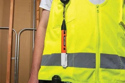 Klein Marker Leash on Construction Worker