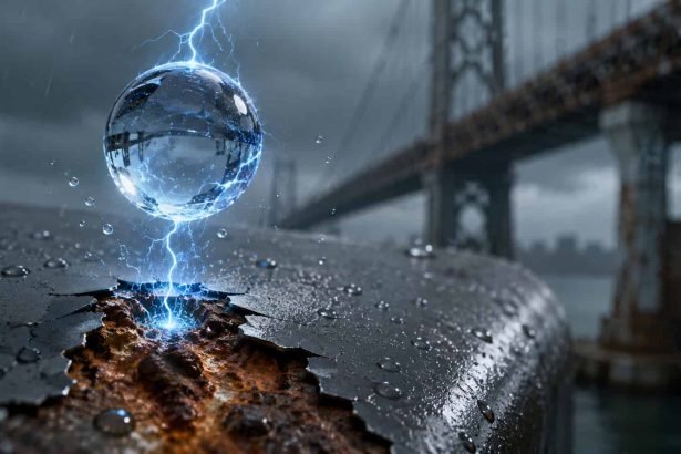 Raindrops Can Build an Electrical Charge Strong Enough to Corrode Metal in a Surprising Way