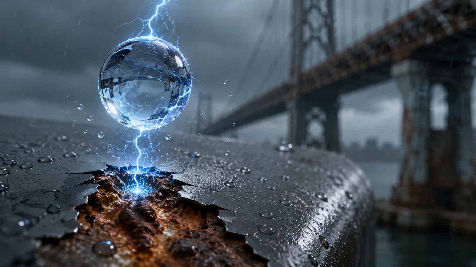 Raindrops Can Build an Electrical Charge Strong Enough to Corrode Metal in a Surprising Way