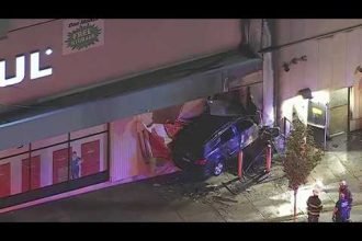 Shocking Crash: SUV Plows Directly Into Kensington U Haul Building Wall