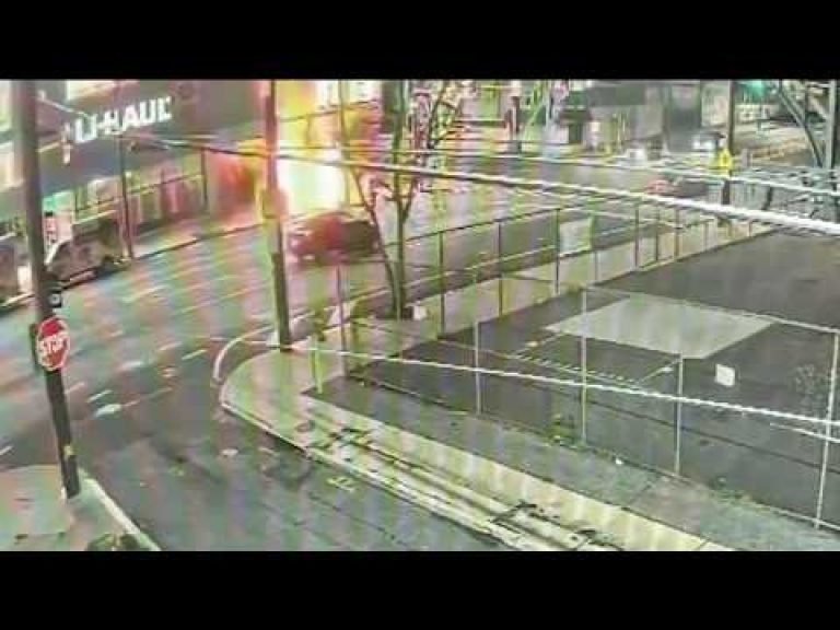 Shocking New Video Reveals Fiery Crash After SUV Hits U-Haul Building