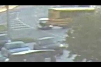 Shocking Surveillance Video Reveals Exact Moment School Bus Struck in Delco