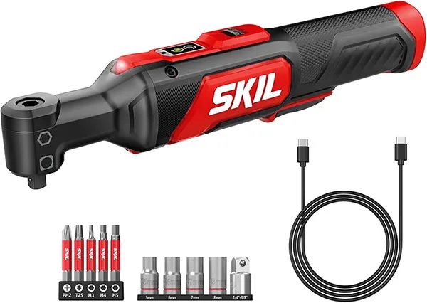 Skil Dual Drive Ratchet with 10pc Socket and Screwdriver Bit Set