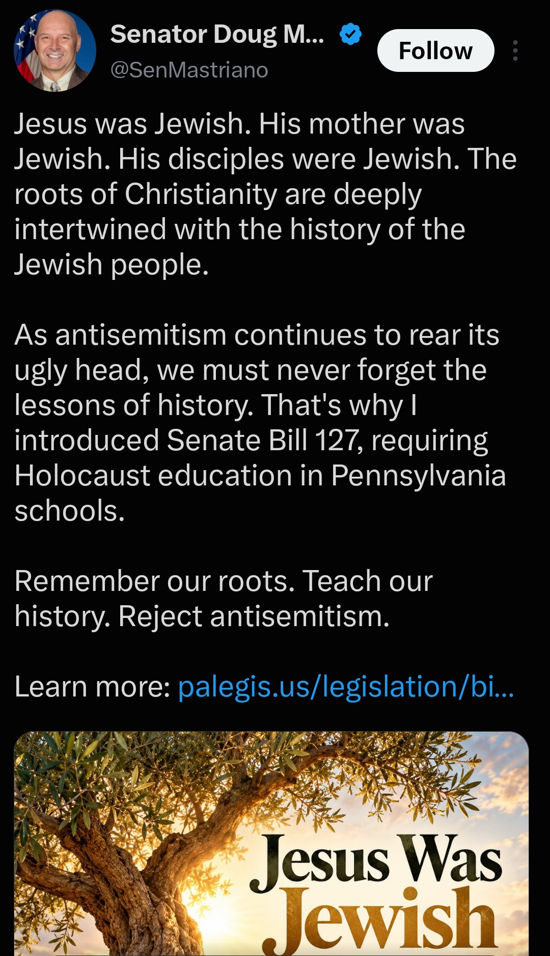 Religious Roots, Legislation, and Public Debate: PA Senator Doug Mastriano’s Post Sparks Viral Online Conversation | Philly PI